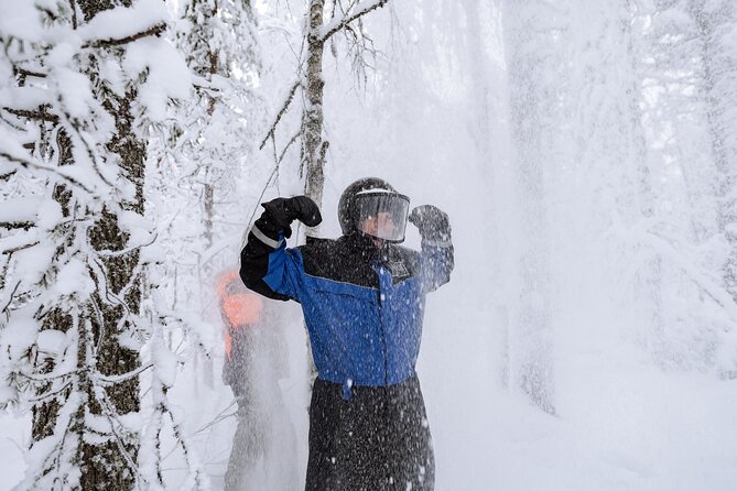 1 Hour Easy Snowmobile Safari in Levi - The ride itself: forests, frozen lakes, and photo stops