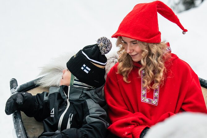 2km Sleigh Ride & Feeding Experience at Traditional Reindeer Farm - Feeding the reindeer after the ride