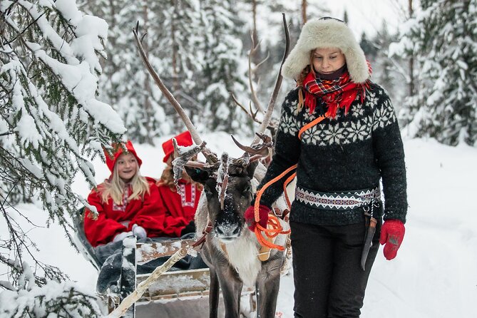 2km Sleigh Ride & Feeding Experience at Traditional Reindeer Farm - Hot drinks, snacks, and the hut by the fire