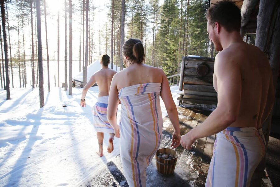 Arctic Tent Sauna Experience with Ice Swimming - What the two-hour visit looks like