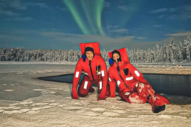 Aurora Arctic Ice Floating in Rovaniemi, Small-group - Warming Up in the Wooden Cabin