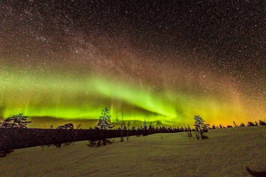 Auroras Northern Lights in Saariselka - Local stories, stars, and a little Lappish shamanism