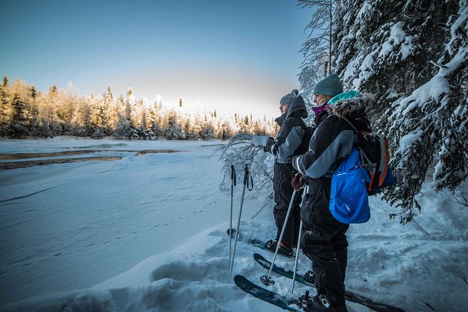 Backcountry skiing adventure - Moving through the Arctic backcountry