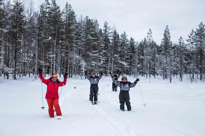 Backcountry skiing adventure - The wooden shelter and open-fire sausages