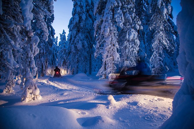 Evening Escape - Snowmobile safari and campfire in Rovaniemi - The campfire stop and Lappish food