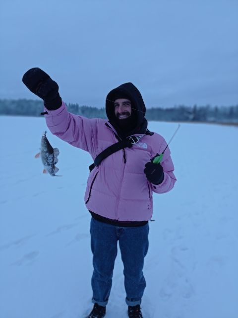 From Helsinki: Bodom Lake Ice Fishing with Food & Drinks - Meeting David at Storyville