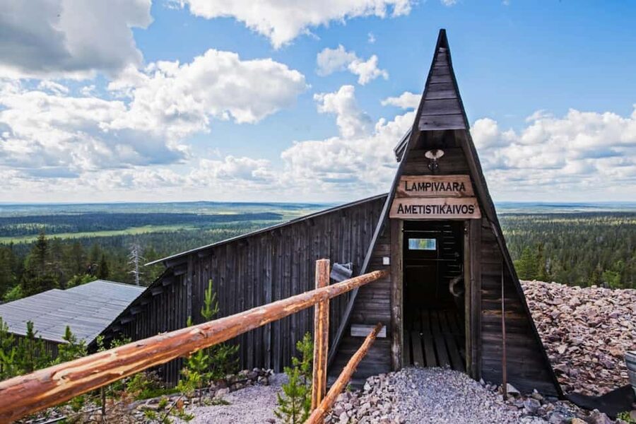 From Rovaniemi: EXCURSION TO THE AMETHYST MINE IN LUOSTO - Reaching the mine by winter transport