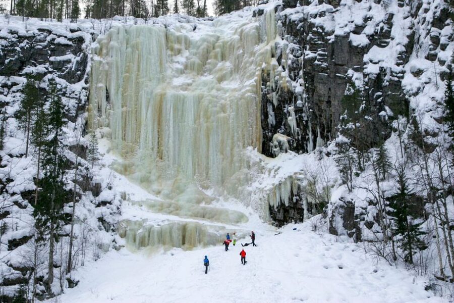 From Rovaniemi: Korouoma Frozen Waterfalls Small-Group Hike - The frozen waterfalls are the main reward