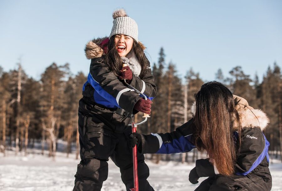 From Rovaniemi: Snowshoeing and Ice Fishing Tour - Key points at a glance