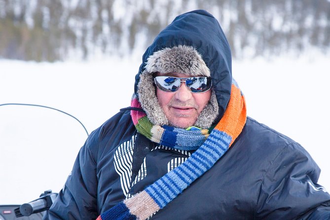 From Saariselkä: Ice Fishing Tour to Lake Inari, reindeers &lunch - Campfire lunch in a tipi