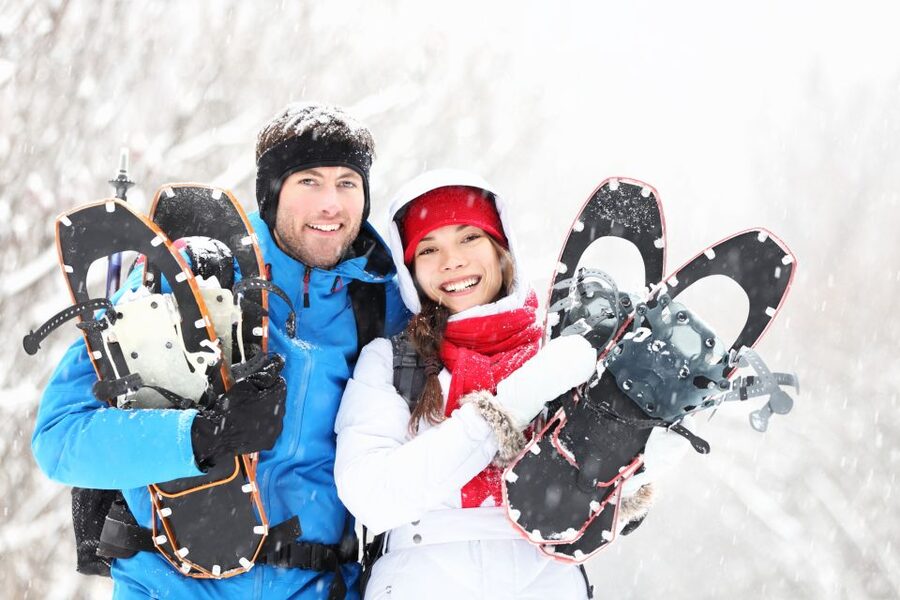From Sirkka: Levi Summit Guided Nature Snowshoeing Tour - Getting fitted with snowshoes and winter clothing