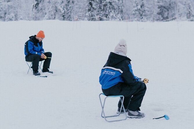 Ice Fishing by Snowmobile in Levi - From Levi pickup to the Arctic forest