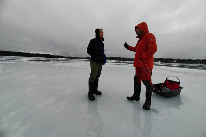 Ice fishing experience with Backpacker Helsinki Tour - Why ice fishing makes sense in Helsinki