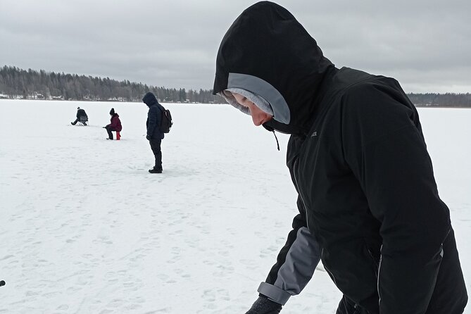 Ice fishing experience with Backpacker Helsinki Tour - Meeting David at Museokatu 8