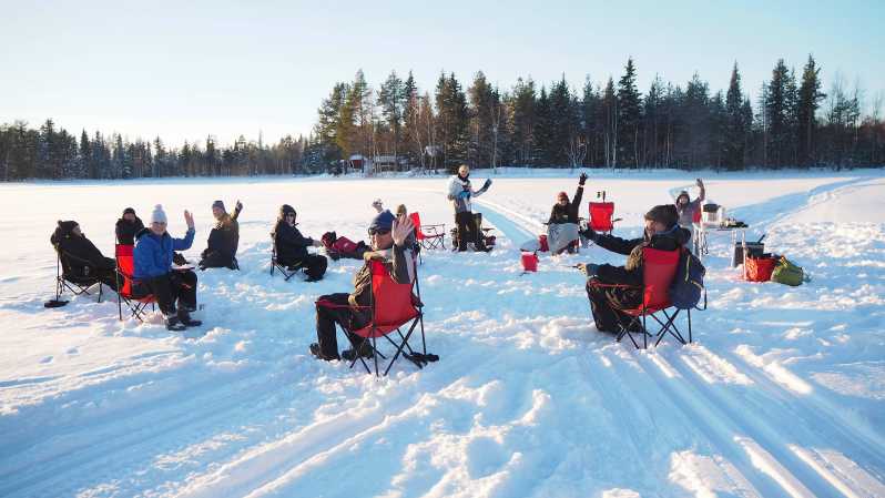 Ice fishing program in Lapland - Palojärvi and the quiet work of ice fishing