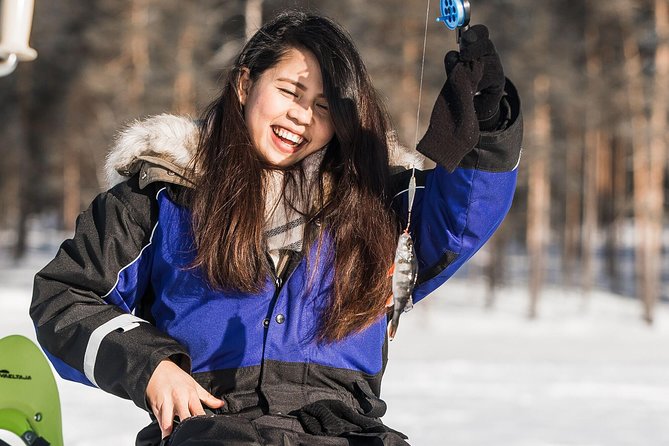 Ice Fishing Tour - The campfire and teepee make the outing worthwhile