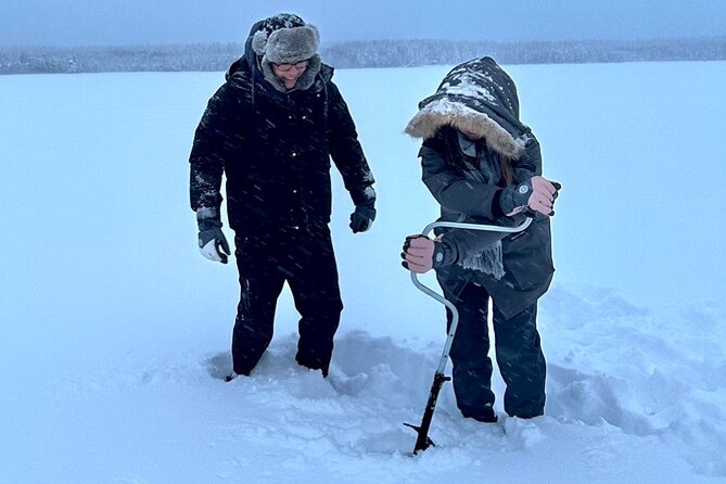 Ice Fishing with Snowmobiles - Why snowmobiles improve a day of ice fishing