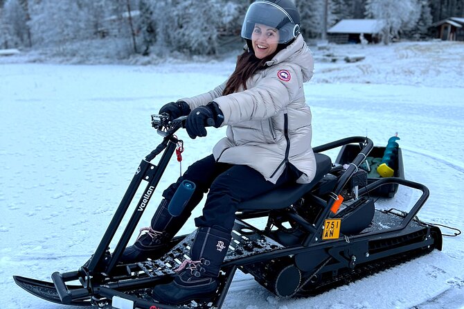 "ICEBREAKER" Ice Fishing VIP Private Tour - Snow scooters on the frozen lake