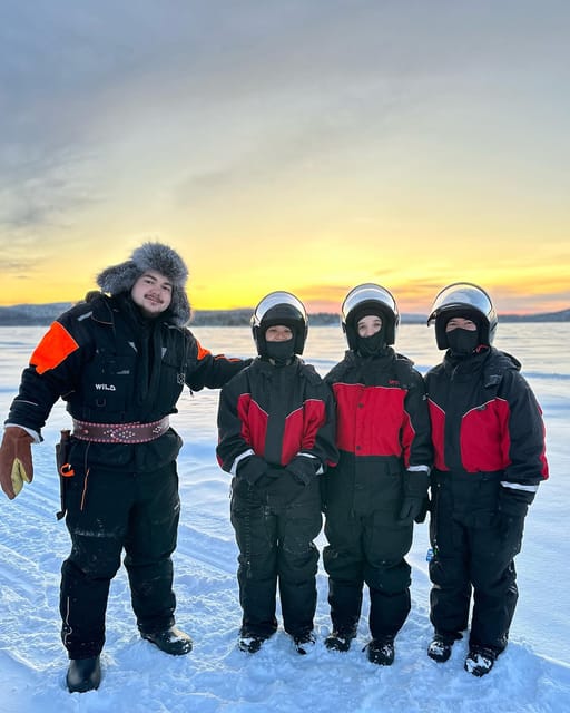 Ivalo: Snowmobile Safari, Meet and Feed Reindeers with Lunch - Visiting Tina and Tapio’s island home