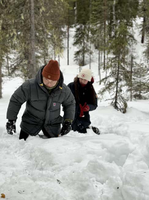 Korouoma Canyon Frozen Waterfalls Hike & Private Teepee BBQ - Frozen waterfalls, rock, and Arctic stories