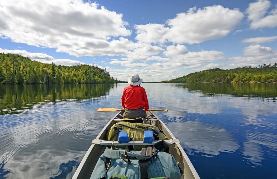 Lapland: Canoeing Trip with Reindeer and Husky Farm Tour - A simple Lapland meal by the water
