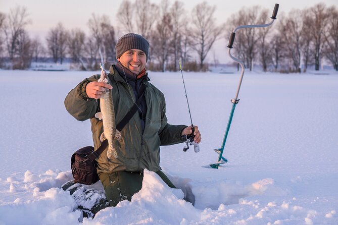 Lapland Ice Fishing Experience from Rovaniemi - Walking through the Arctic forest