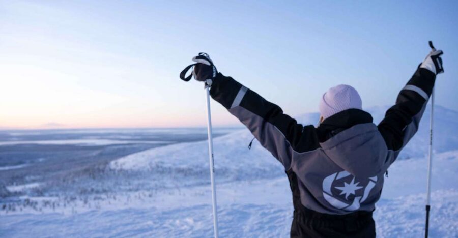 Levi: Backcountry Skiing Adventure - The minivan ride into Arctic nature
