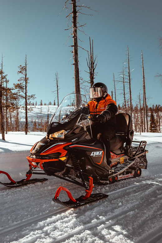 Levi: Full Day Snowmobile Safari to Wilderness - Scenery, photographs, and the value of stopping