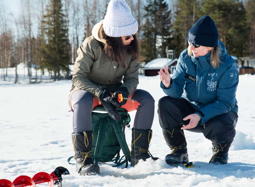 Levi Lapland: Arctic Ice-Fishing - How the three-hour outing unfolds