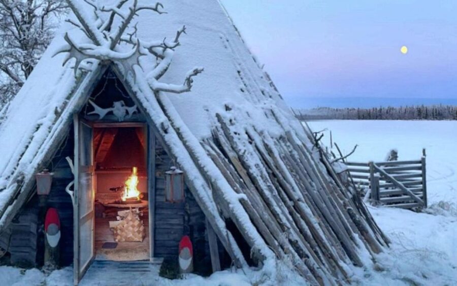 Levi: Lapland Reindeer Safari - The 1-kilometer reindeer sled ride