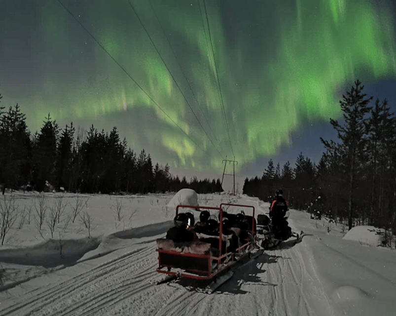Levi: Northern Lights Sledge Ride - Leaving Levi for the Arctic night