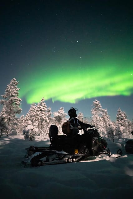 Levi: Northern Lights Sledge Ride - Getting suited up for two hours outside