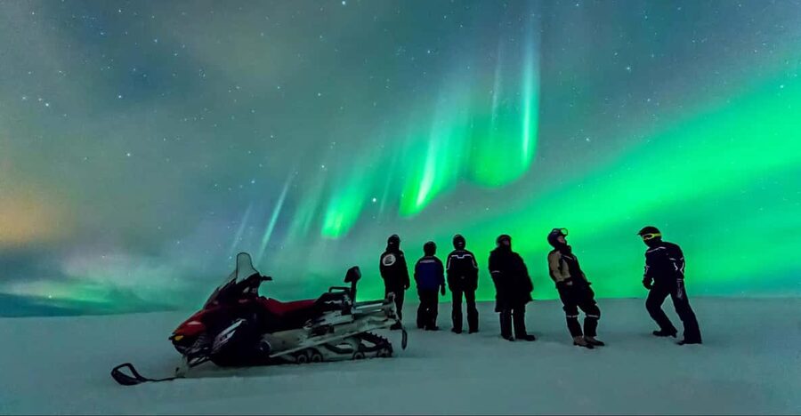 Levi: Northern Lights Snowmobile Safari and Campfire Picnic - A Night Ride Into Finnish Lapland