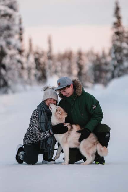 Levi: Self-Drive 2 KM Husky Sledding Experience - Learning to handle the sled