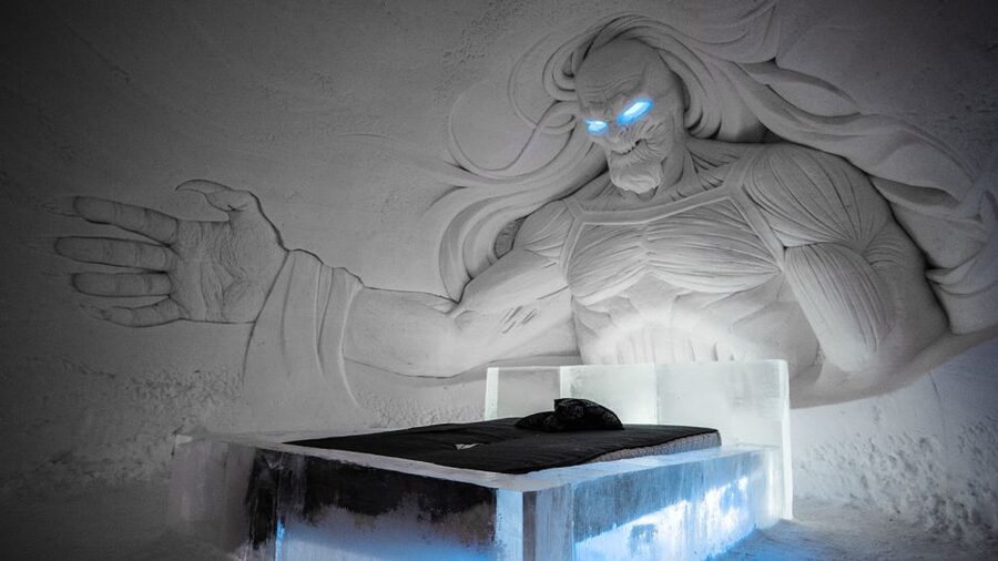 Levi: Snow Village Guided Tour - The Chapel and detailed ice sculptures
