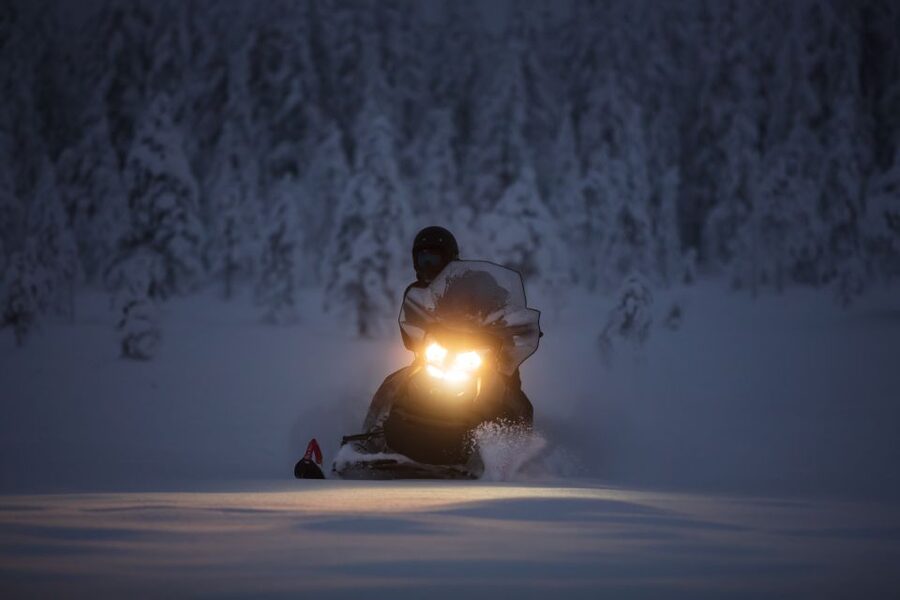 Levi: Snowmobile Tour to Snow Village - Getting fitted with winter gear