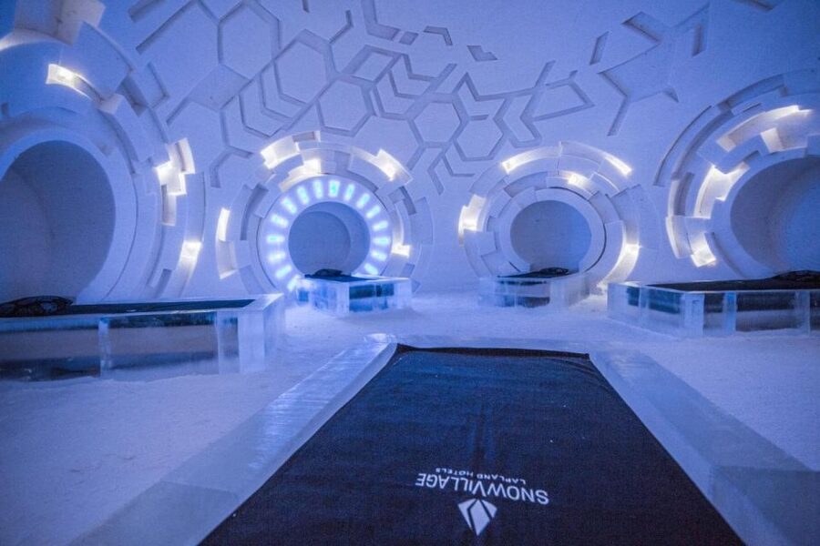 Levi: Trip to Lapland Snow Village with Entry Tickets - Entering the ice hotel and chapel