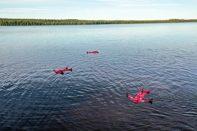 Midnight Sun Floating Experience in Forest Lake - Why floating on a Finnish lake feels so different