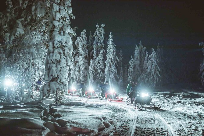 Night Snowmobile Safari, Rovaniemi - The bonfire stop adds warmth and a real Lapland pause