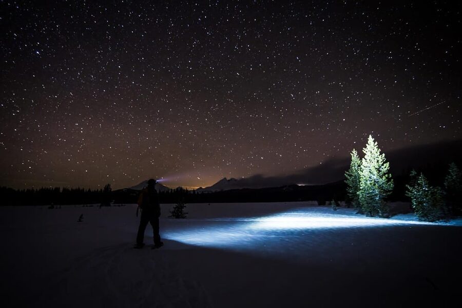 Night Snowshoeing Lapland Experience - Fitting snowshoes and winter gear