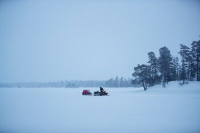 Northern Lights Snowmobile Sledge Ride in Rovaniemi