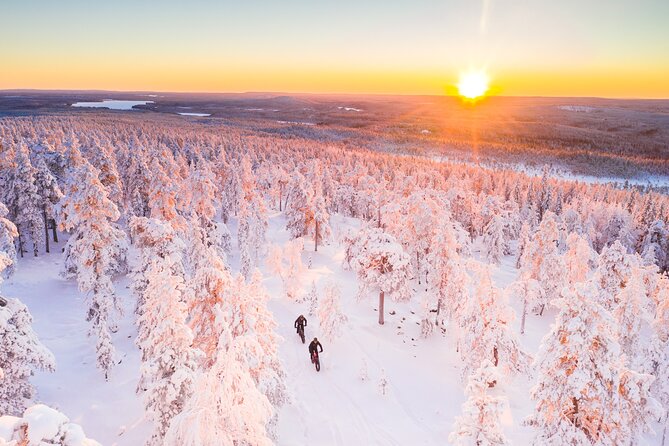 Private Electric Fat Bike Winter Tour in Rovaniemi - The climb to Tottorakka and the reward at the top