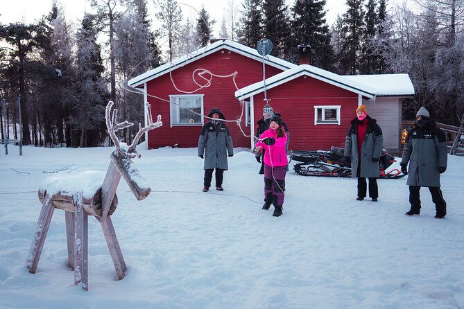 Reindeer Husbandry with Snowmobile Sleigh Ride and Cabin Lunch - Lunch inside a warm kota