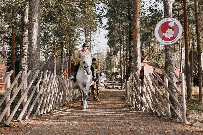 Riding Tour with Finnhorses at Santa Claus Village - A Campfire Finish with Cookies and Marshmallows