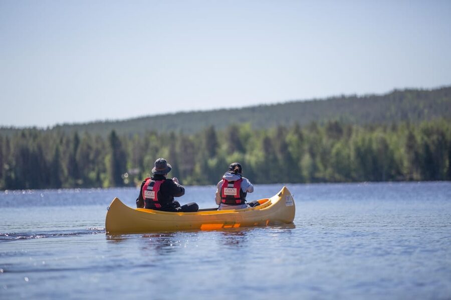 Rovaniemi: All-Day Canoe Adventure - A Finnish snack beside the open fire