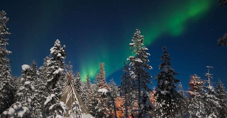 Rovaniemi: Aurora Borealis and Picnic - Sausage, pastry, and firelight
