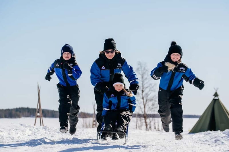 Rovaniemi: Full-Day Snow and Fun Activities - A short husky ride with plenty of dog time