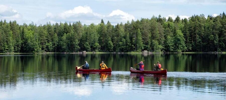 Rovaniemi: Guided Wilderness Kayaking Adventure - Getting set up with a kayak or canoe