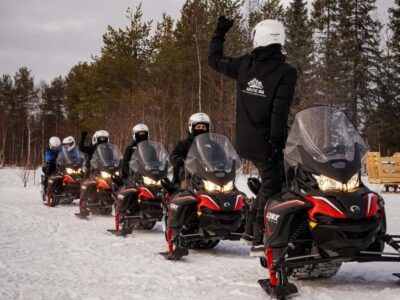 Guided Wilderness Snowmobile Safari & Barbeque