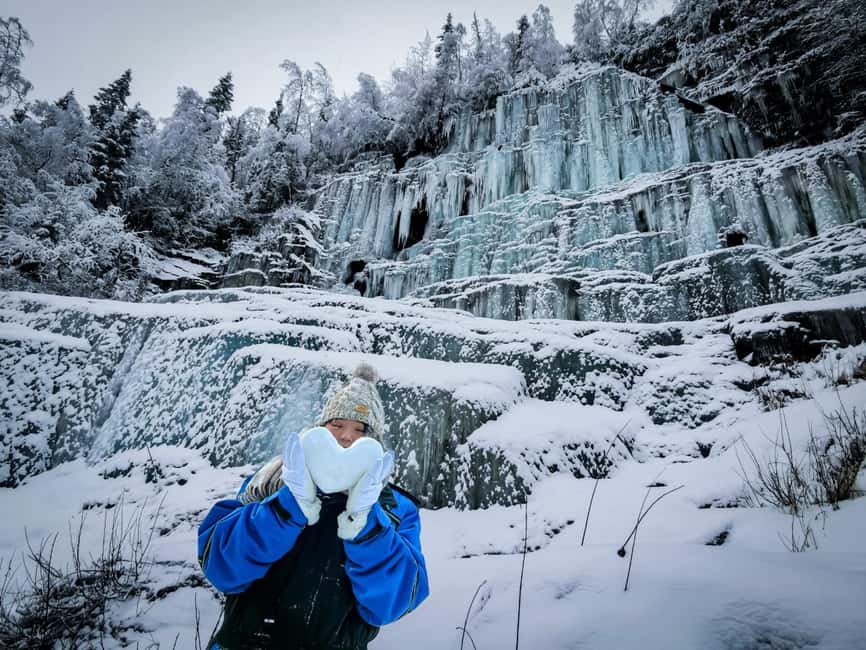Rovaniemi: Korouoma Canyon & Frozen Waterfalls Tour with BBQ - Frozen waterfalls in Korouoma Canyon